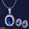 SDQ Oval Tops Pendant Set