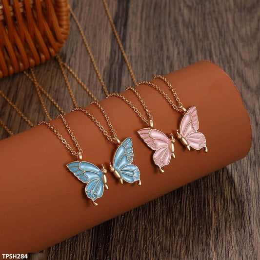 Layer Painted Butterfly Pendant